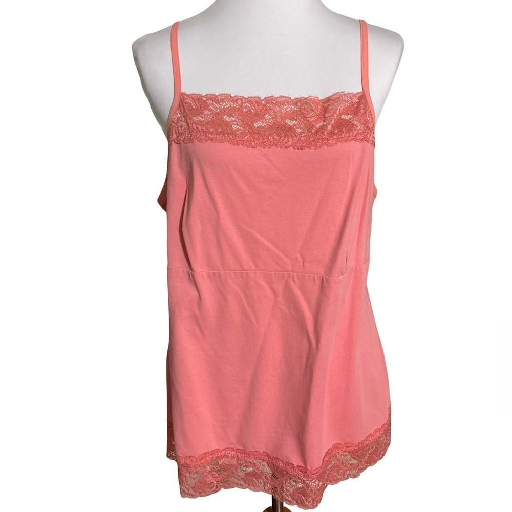 Apt 9 Coral Lace Trim Cami